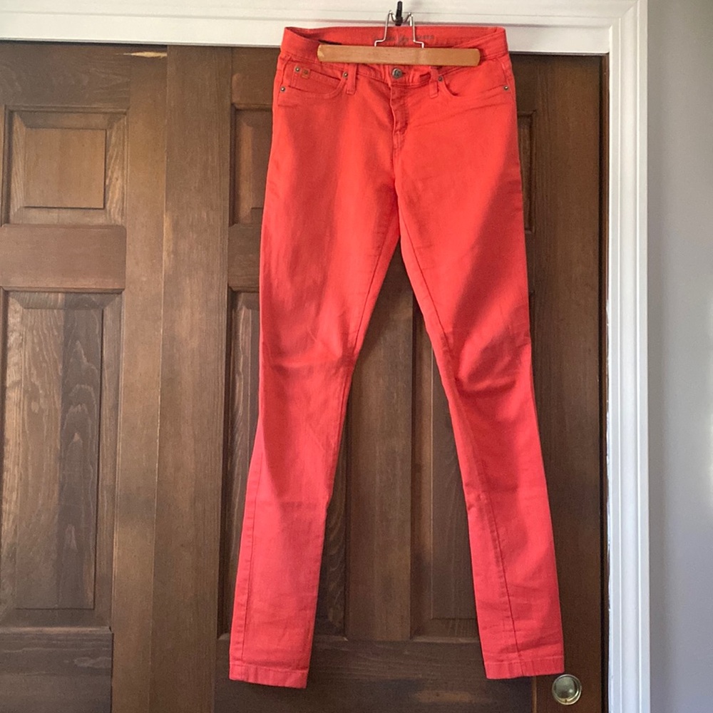 Second yoga jeans coral red size 27